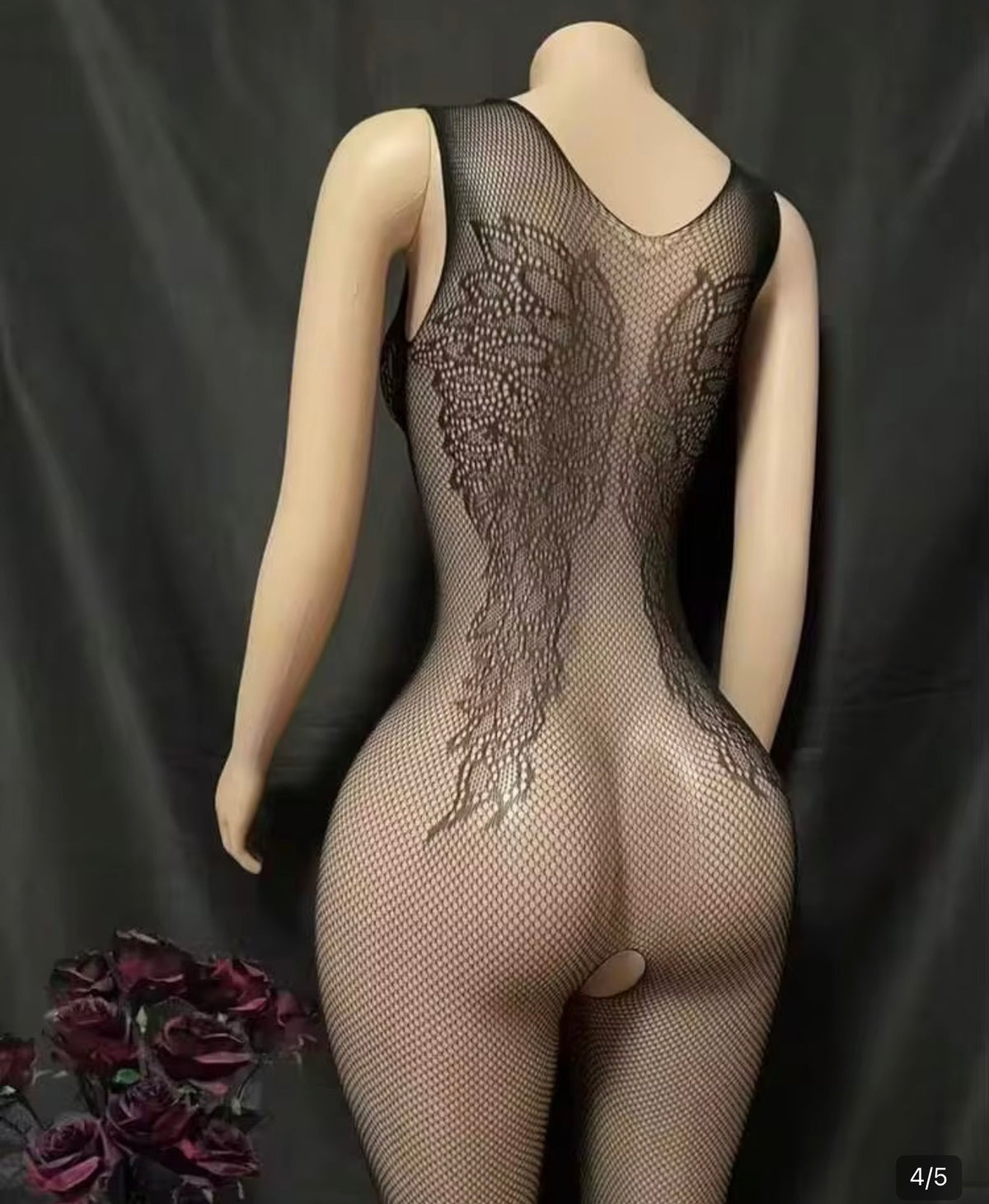 BARE MINIMUM
Sheer Lace Fishnet
Bodystocking
"Sometimes less really is more”